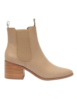 Faller Boots In Taupe Smooth