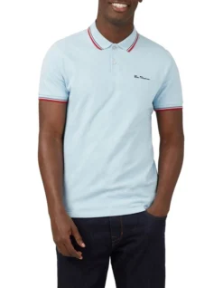 Ben Sherman Signature Polo In Sky Blue