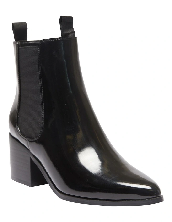 Faller Boots In Black Hi Shine 2 Faller Boots In Black Hi Shine - Image 2