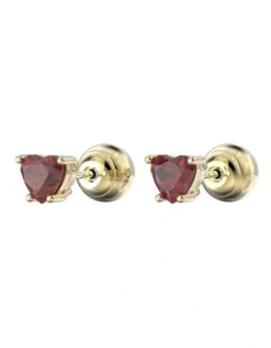 Swarovski Stilla Stud Earrings Heart Gold-Tone Plated In Red 5 Swarovski Stilla Stud Earrings Heart Gold-Tone Plated In Red -Myer Clothing Shop 928461880 3 720x928