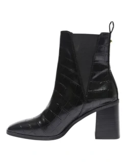 Major Croc Print Boots In Black -Myer Clothing Shop 928522090 3 720x928