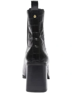 Major Croc Print Boots In Black -Myer Clothing Shop 928522090 5 720x928
