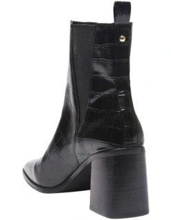 Major Croc Print Boots In Black -Myer Clothing Shop 928522090 6 720x928