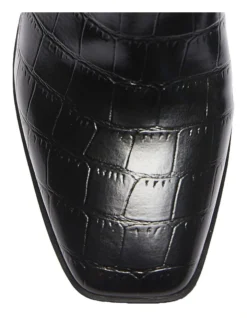 Major Croc Print Boots In Black -Myer Clothing Shop 928522090 7 720x928