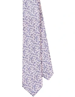 Van Heusen Floral Poly Tie In Pink