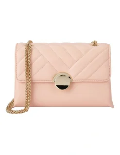 Cressida Quilted Shoulder Bag In Blush