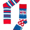 Western Bulldogs Heritage Stripe 2 Pack Cotton Socks In Blue
