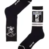 Collingwood Magpies Heritage Sneaker Socks 2 Pack Cotton In Black/White