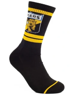 Richmond Tigers Heritage Sneaker Socks 2 Pack Cotton In Yellow/Black -Myer Clothing Shop 928579330 3 720x928
