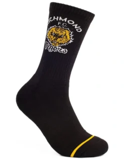 Richmond Tigers Heritage Sneaker Socks 2 Pack Cotton In Yellow/Black -Myer Clothing Shop 928579330 4 720x928