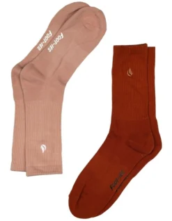 Blaze Sneaker Socks 2 Pack In Red