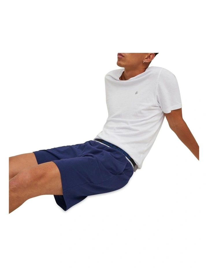 Jack & Jones Basic Sleep Shorts In Maritime Blue 3 Jack & Jones Basic Sleep Shorts In Maritime Blue - Image 3