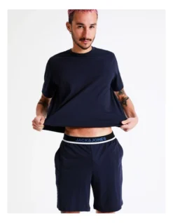 Jack & Jones Basic Short Sleeve Tee And Shorts Set In Maritime Blue -Myer Clothing Shop 928631800 5 720x928