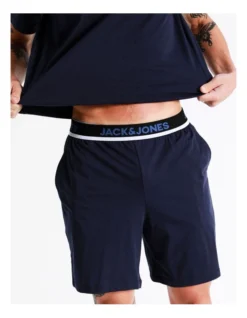 Jack & Jones Basic Short Sleeve Tee And Shorts Set In Maritime Blue -Myer Clothing Shop 928631800 7 720x928
