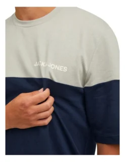 Jack & Jones Colour Block Tee And Short Set In Silver -Myer Clothing Shop 928631980 4 720x928