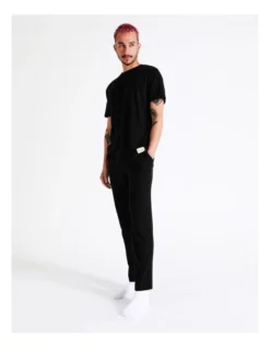 Jack & Jones Basic Short Sleeve Tee And Pants Set In Black -Myer Clothing Shop 928632160 3 1 720x928