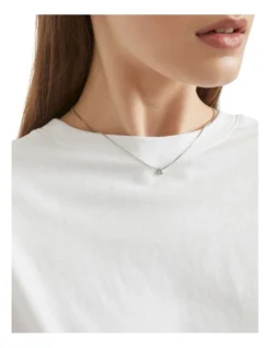 Initial B Necklace In Silver -Myer Clothing Shop 928684270 3 720x928