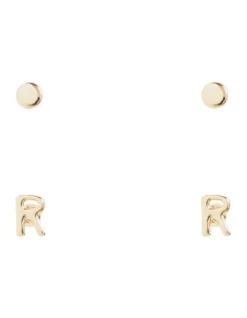 Initial Stud Earring
