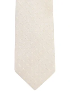 Spot Silk Blend Tie In Sand -Myer Clothing Shop 928930690 2 720x928