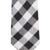 Check Silk Tie In Black
