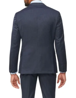 Slim Micro Check Suit Jacket In Navy -Myer Clothing Shop 929158390 3 720x928