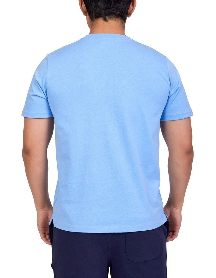 Mark Crew T-Shirt In Sky 2 Mark Crew T-Shirt In Sky - Image 2