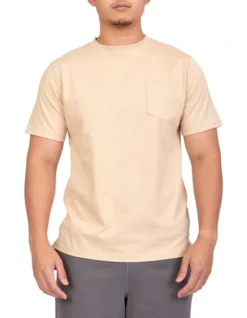 Mark Crew T-Shirt In Beige