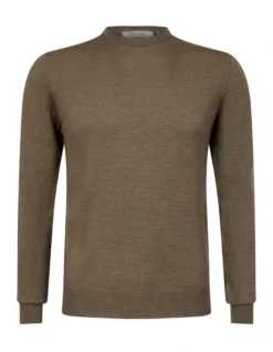 Merino Crew Neck In Dark Taupe -Myer Clothing Shop 929271160 4 720x928