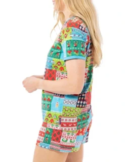 Wrapping Paper Fam Jams Cotton Printed Sleep Set Amd Bandana In Assorted -Myer Clothing Shop 929309500 4 1 720x928