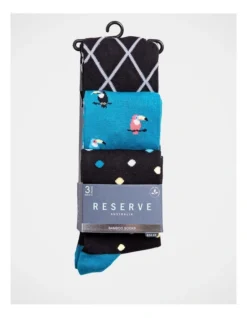3 Pack Bamboo Fashion Socks Toucans In Green -Myer Clothing Shop 929319490 5 1 720x928