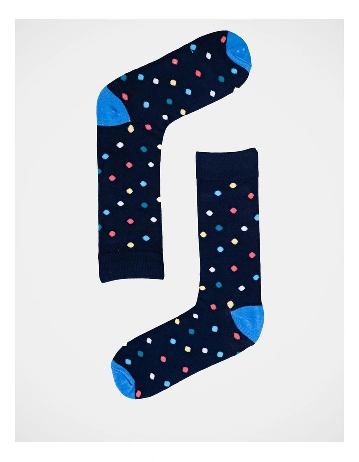 3 Pack Bamboo Fashion Socks Palms In Blue 2 3 Pack Bamboo Fashion Socks Palms In Blue - Image 2