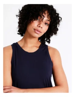 Chloe & Lola Bamboo Tank PJ Top In Navy -Myer Clothing Shop 929422270 929425420 4 720x928
