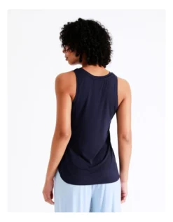 Chloe & Lola Bamboo Tank PJ Top In Navy -Myer Clothing Shop 929422270 929425420 6 720x928