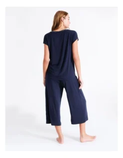 Chloe & Lola Bamboo 3/4 PJ Pant In Navy 10 Chloe & Lola Bamboo 3/4 PJ Pant In Navy -Myer Clothing Shop 929422360 929425870 5 720x928