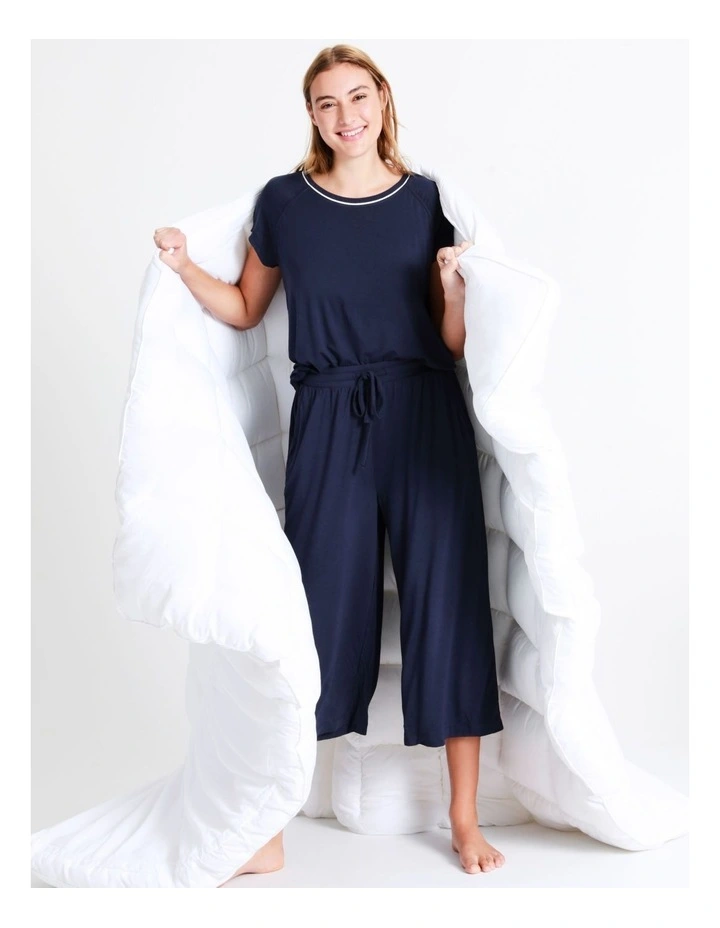 Chloe & Lola Bamboo 3/4 PJ Pant In Navy 6 Chloe & Lola Bamboo 3/4 PJ Pant In Navy - Image 6