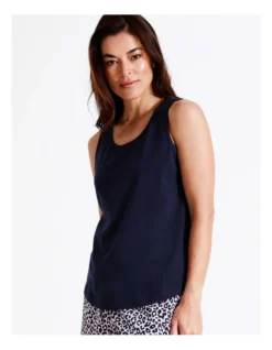 SOHO Organic Cotton Tank In Navy 11 SOHO Organic Cotton Tank In Navy -Myer Clothing Shop 929448370 929449450 6 720x928