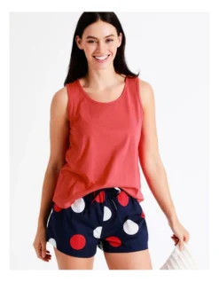 SOHO Organic Cotton Tank In Red