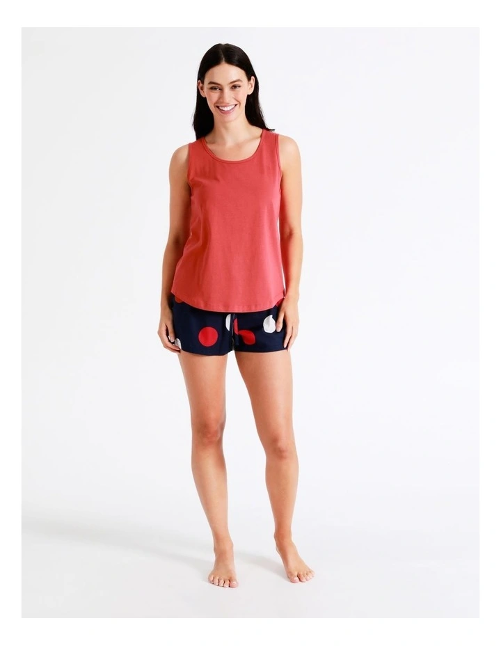 SOHO Organic Cotton Tank In Red 3 SOHO Organic Cotton Tank In Red - Image 3