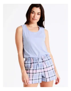 SOHO Organic Cotton Woven Shortie In Blue -Myer Clothing Shop 929448550 929450530 5 720x928