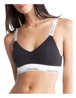 Calvin Klein Modern Cotton Lightly Lined Bralette In Black -Myer Clothing Shop 929465380 929616760 3 720x928