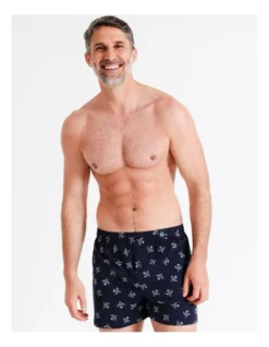 Softwash Knit Boxers 2 Pack In Navy/Blue -Myer Clothing Shop 929471050 5 720x928