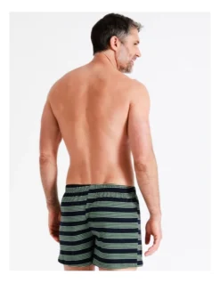 Softwash Knit Boxers 2 Pack In Sage/Navy -Myer Clothing Shop 929471140 6 720x928