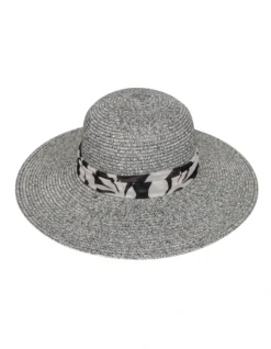 Monroe Flexibraid Capeline Hat In Grey