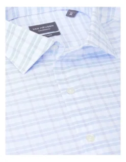 Van Heusen Tailored Long Sleeve 2 Colour Mid Check Shirt In Purple -Myer Clothing Shop 929786140 3 720x928