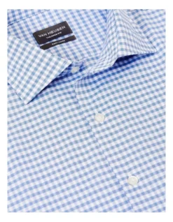 Van Heusen Tailored Long Sleeve Check Shirt In Blue 7 Van Heusen Tailored Long Sleeve Check Shirt In Blue -Myer Clothing Shop 929786590 4 720x928