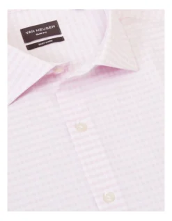 Van Heusen Slim Long Sleeve Check Shirt In Pink -Myer Clothing Shop 929787130 4 720x928