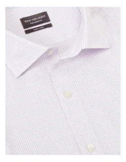 Van Heusen Tailored Long Sleeve 2 Colour Dobby Shirt In Purple -Myer Clothing Shop 929788390 4 720x928