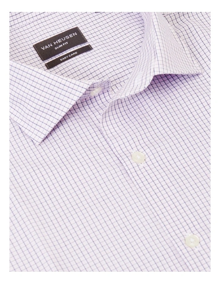 Van Heusen Slim Long Sleeve 2 Colour Mini Check Shirt In Pink 3 Van Heusen Slim Long Sleeve 2 Colour Mini Check Shirt In Pink - Image 3