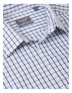 Van Heusen Classic Long Sleeve 2 Colour Mid Check Shirt In Navy/Green -Myer Clothing Shop 929789560 4 720x928