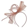 Crinoline Bow Fascinator In Blush